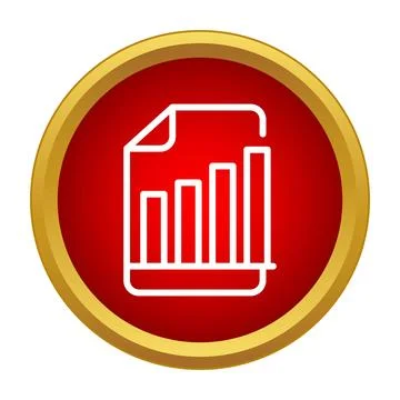 Reporting business data trends with financial analytics icon Stock Illustration
