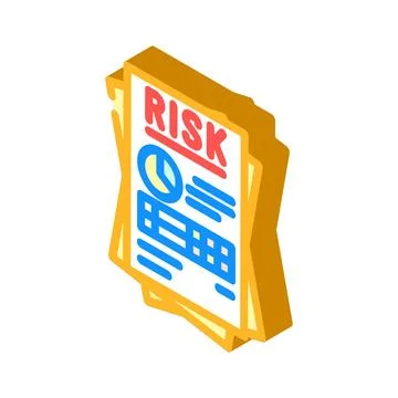 Reporting risk isometric icon vector illustration イラスト素材