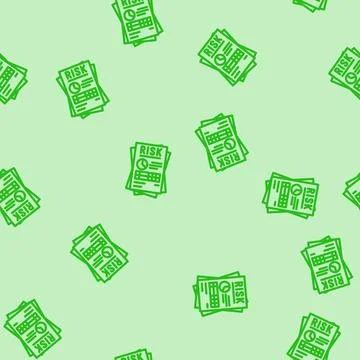 Reporting risk line vector seamless pattern Ilustração Stock