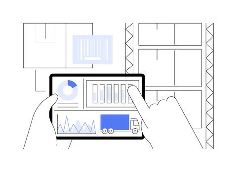 Reports and analytics abstract concept vector illustration. Stock Illustration