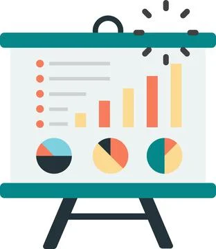 Reports and statistics illustration in minimal style イラスト素材