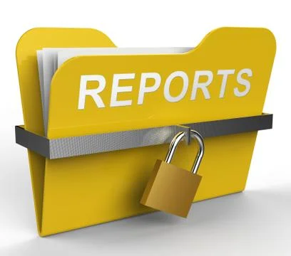 Reports File Means Progress Forecast 3d Rendering Stock Illustration