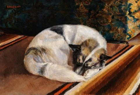 Reposing dog Stock Illustration