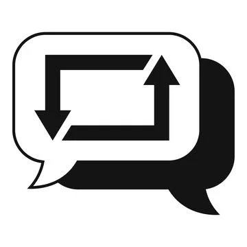 Repost market icon simple vector. Chart data Stock Illustration