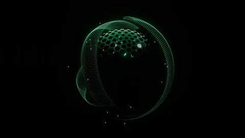 A representation of an atom or molecule. Stock Footage 328275991