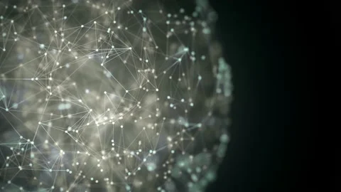 Representation of Big Data in Sphere 4k Stock Footage 145839859