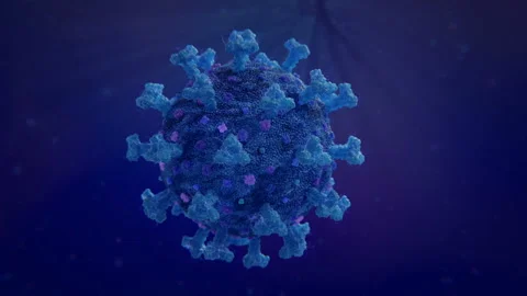 Representation of Corona Virus SARS-CoV-2 Stock Footage 130786209