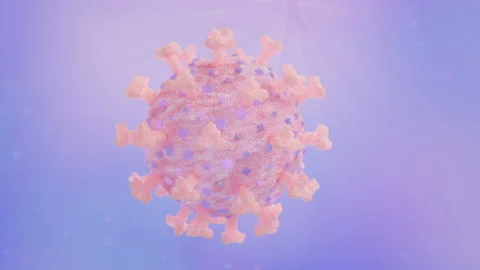 Representation of Corona Virus SARS-CoV-2 Stock Footage 130786275