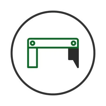 Representation of geometric tool for woodworking, showcasing accuracy and p.. Stock Illustration