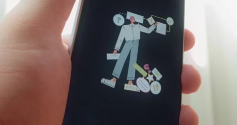 Representation of a thought process and problem solving, graphic presentation Stock Footage 313443054