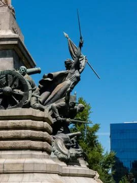 Representation of the Victory among the soldiers Stock Photos