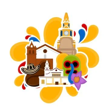 Representative image of Colombia Ilustración de archivo