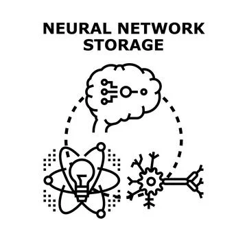 Representing advanced big data processing and digital information storage wit Stock Illustration