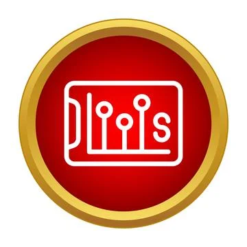 Representing data statistics on a digital display icon Stockillustratie
