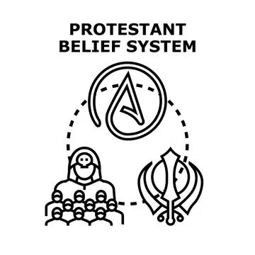 Representing diverse belief systems and religious concepts Stock Illustration