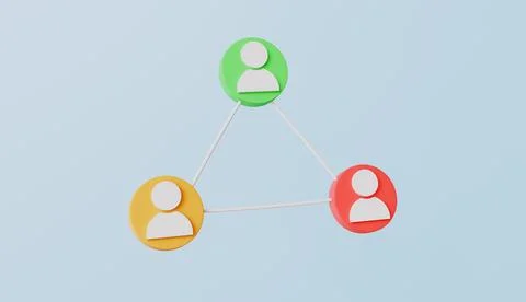 Representing team networking collaboration and organizational relationships 스톡 일러스트