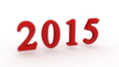 Represents the new year 2015 Stock Illustration