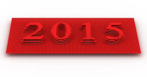 Represents the new year 2015 Stock Illustration