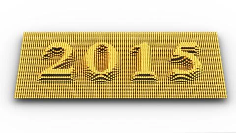 Represents the new year 2015 Stock Illustration