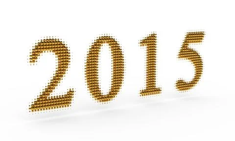 Represents the new year 2015 Stock Illustration