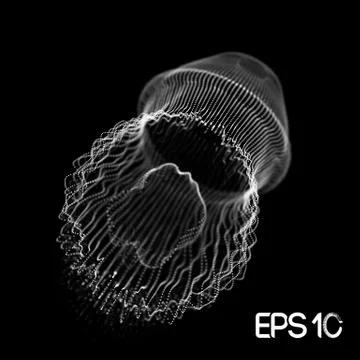 Reproducing network research. Network systems experiments. Jellyfish data Stock Illustration