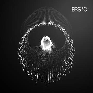 Reproducing network research. Network systems experiments. Jellyfish data Stock Illustration