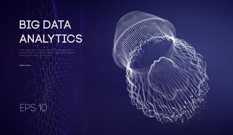 Reproducing network research. Network systems experiments. Jellyfish data Stock Illustration
