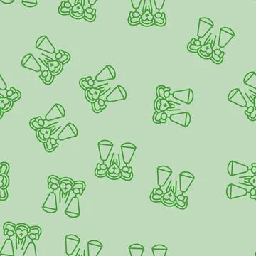 Reproductive justice line seamless pattern Stock Illustration