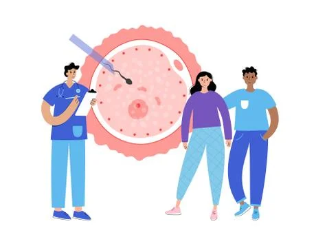 Reproductive system concept Stockillustratie