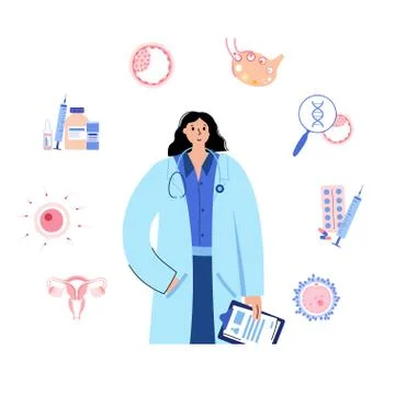 Reproductive system concept Illustrazione stock