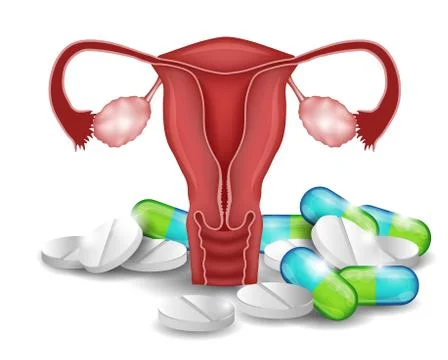 Reproductive system treatment concept Ilustração Stock