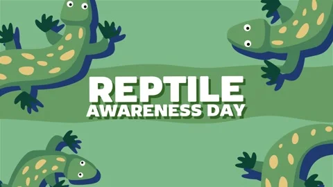 Reptile Awareness Day Stock Footage 306994026