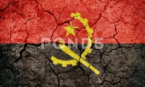 Republic of Angola flag Stock Photos