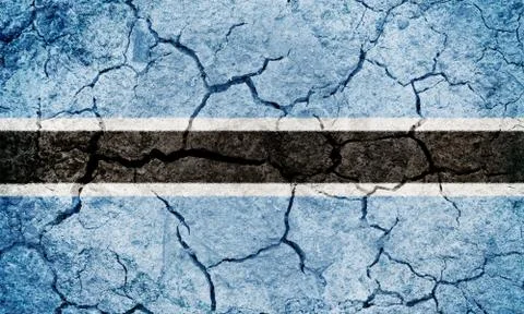 Republic of Botswana flag Stock Photos