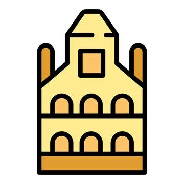 Republic building icon vector flat Stock Illustration