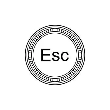 Republic of Cape Verde also called Cabo Verde Currency Symbol Stock Illustration