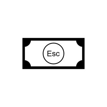 Republic of Cape Verde also called Cabo Verde Currency Symbol Stock Illustration