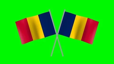 Republic of Chad flag animation Stock Footage 197559923
