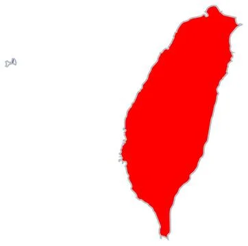 Republic of China flag map Stock Illustration