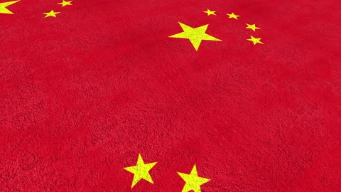 Republic of China flag texture Stock Footage 150380621