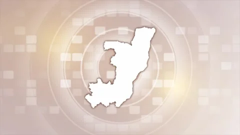 Republic of the Congo Animated Map Stock Footage 275636556