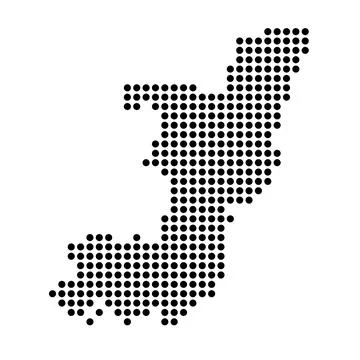 Republic of the Congo dotted vector map Stockillustratie