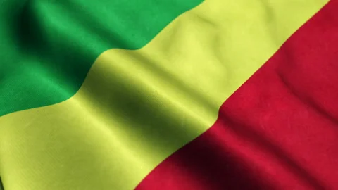 Republic of the Congo flag - Seamless Looping Stock Footage 210605712