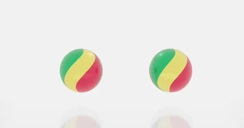 Republic of the Congo flag symbol Stock Footage 195213620