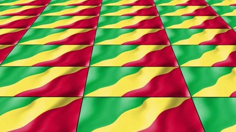 Republic of the Congo Flag wave 3d rotat... | Stock Video | Pond5