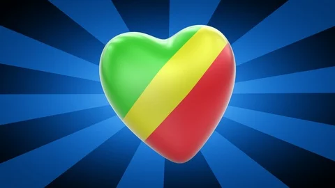 Republic of the Congo. Looping footage has 4K resolution. Illustration. Stock Footage 115999082