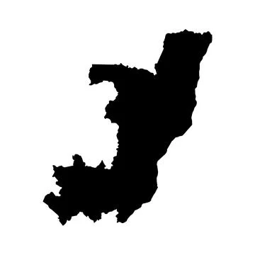 Republic of the congo map icon Stock Illustration