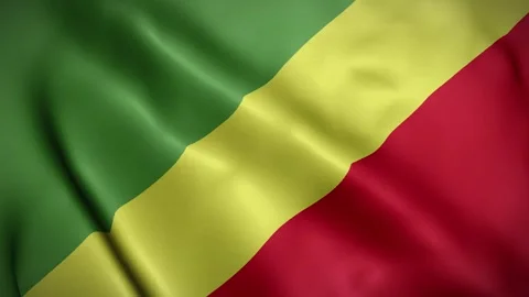 Republic of the Congo waving flag, 4k Congolese Flag Waving Animation Vidéo 263813098