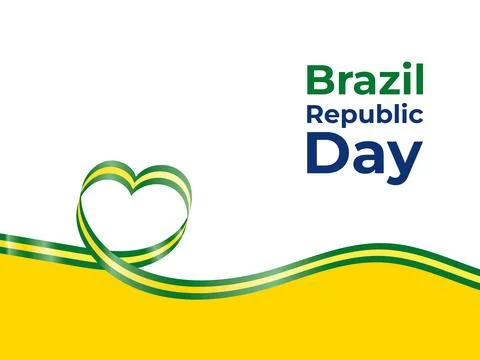 Republic Day of Brazil Stock Illustration