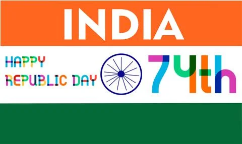 Republic day india 2024 vector design Stock Illustration